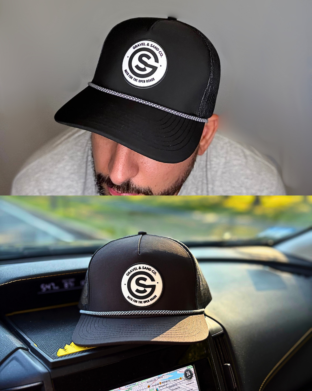 Drift – Water Repellent 5 – Panel Trucker Hat Slate Black