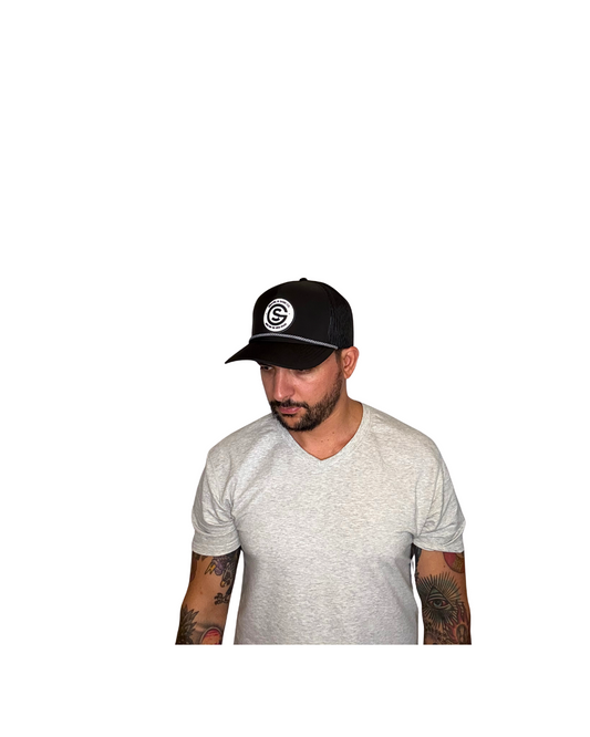 Drift – Water Repellent 5 – Panel Trucker Hat Slate Black